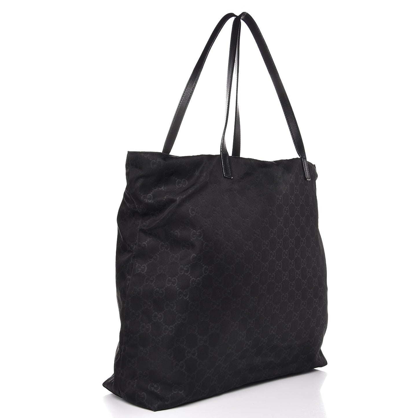 Nylon Monogram Large Tote Black