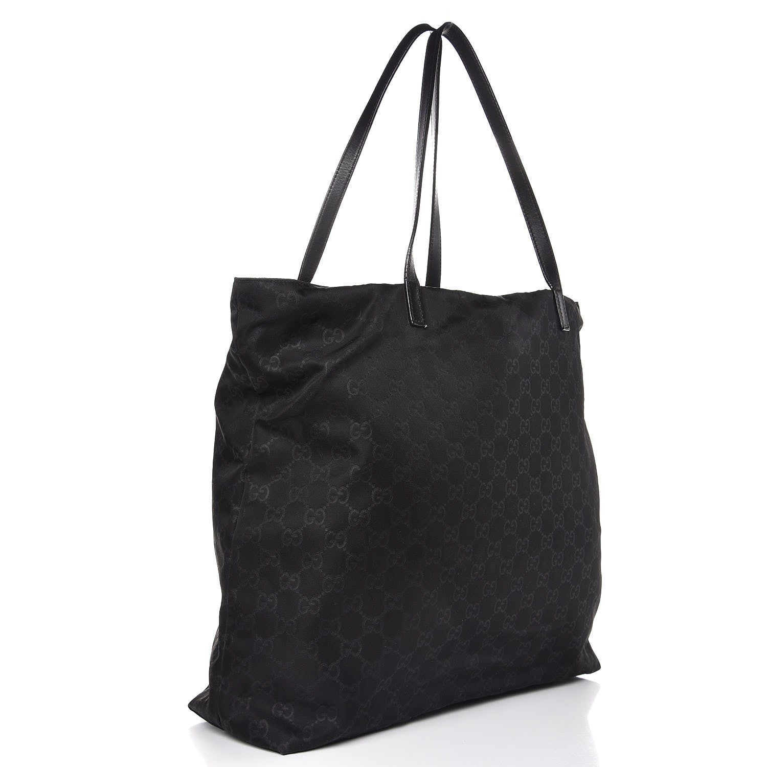 Gucci Nylon Monogram Large Tote Black 3 of 12