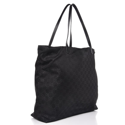 Gucci Nylon Monogram Large Tote Black 3 of 12