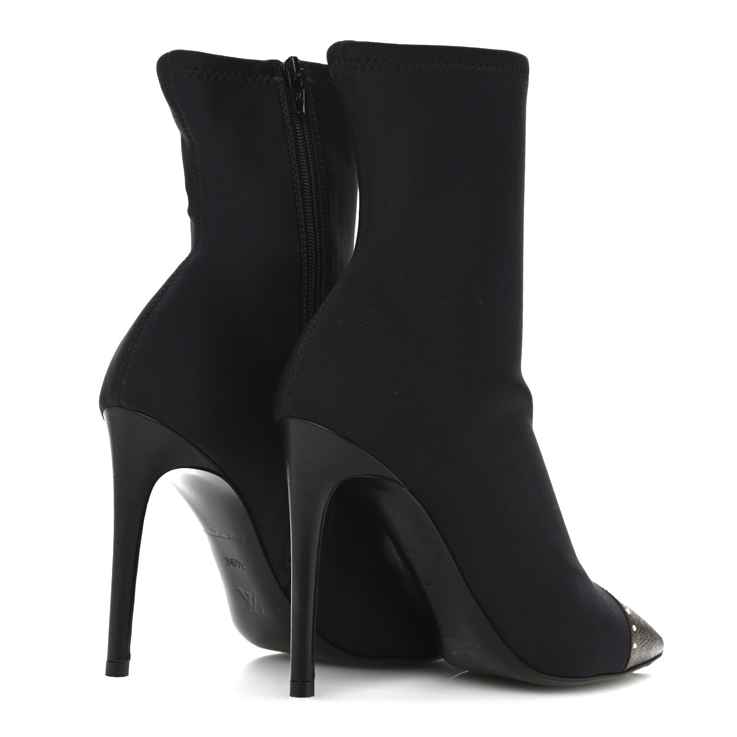 Louis Vuitton Monogram Cherie Ankle Boots 36.5 Black 5 of 9