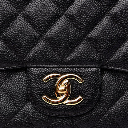 Chanel Caviar Quilted Maxi Double Flap Black 7 of 10
