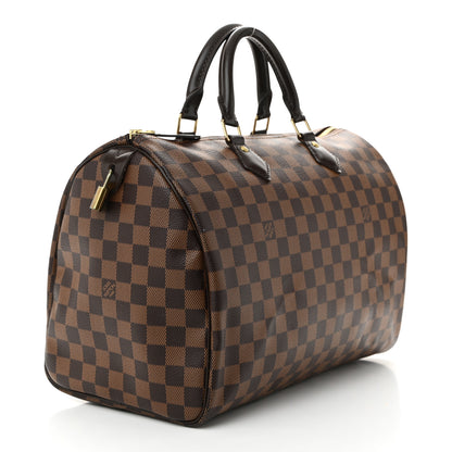 Louis Vuitton Damier Ebene Speedy 35 3 of 10