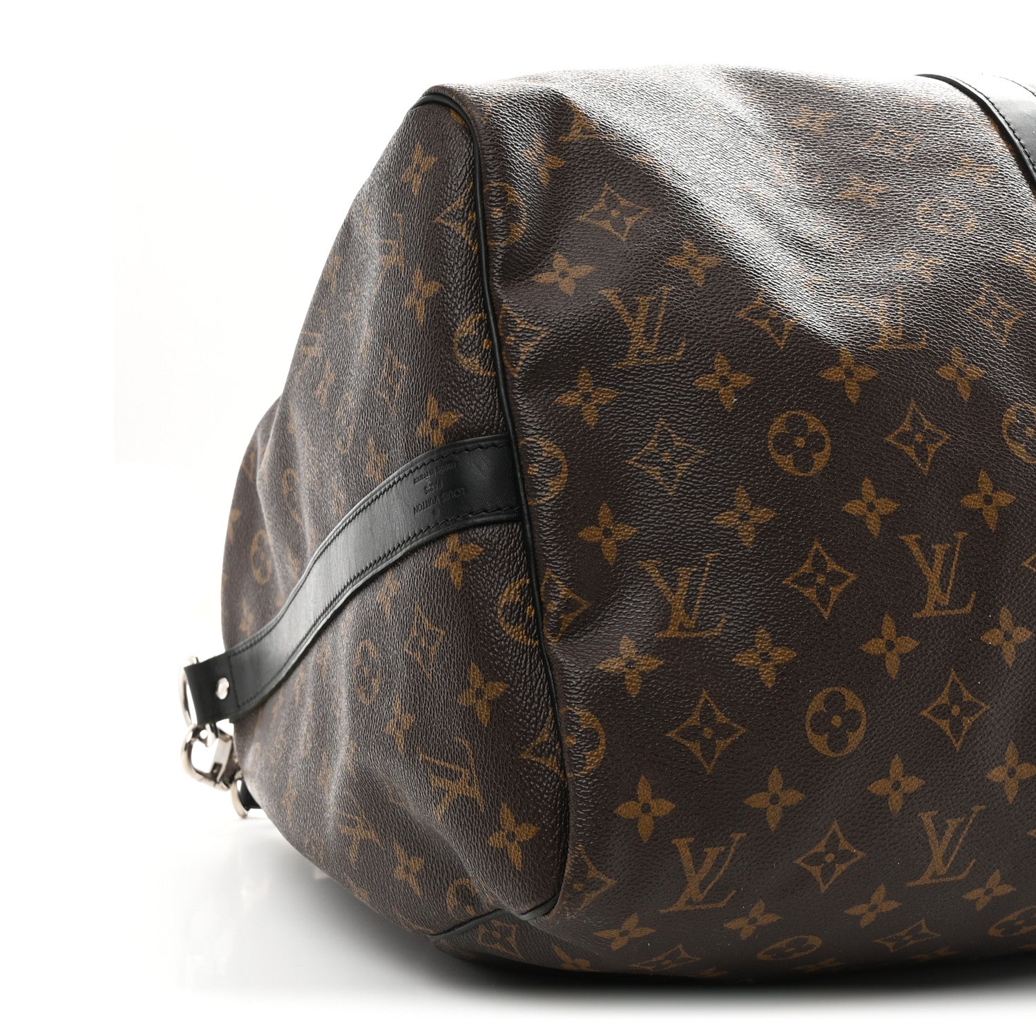 Louis Vuitton Monogram Macassar Keepall Bandouliere 55 8 of 9