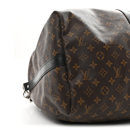 Louis Vuitton Monogram Macassar Keepall Bandouliere 55 8 of 9