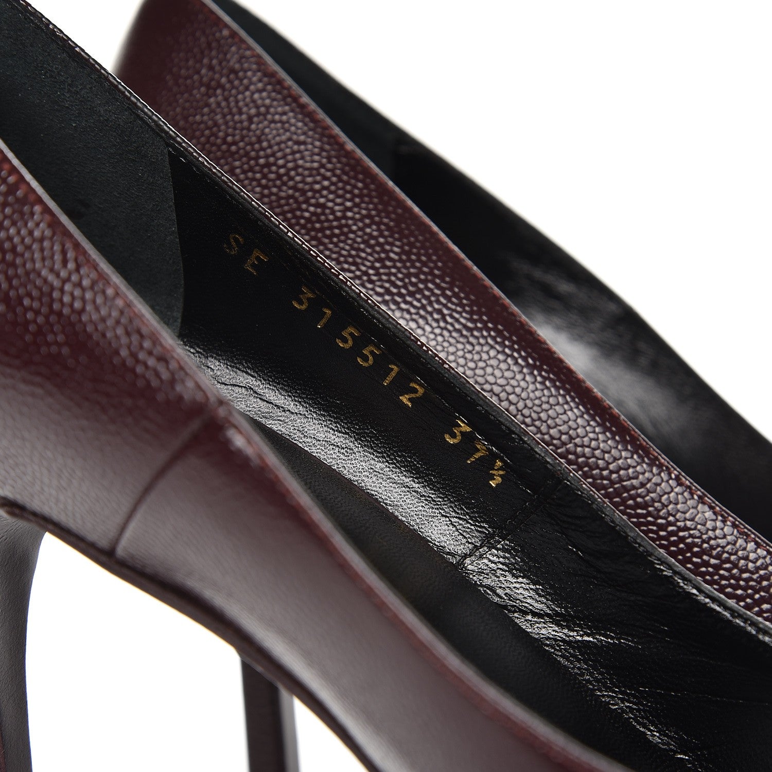 Saint Laurent Vernigolf Tribtoo 80 Platform Pumps 37.5 Cordovan 8 of 10