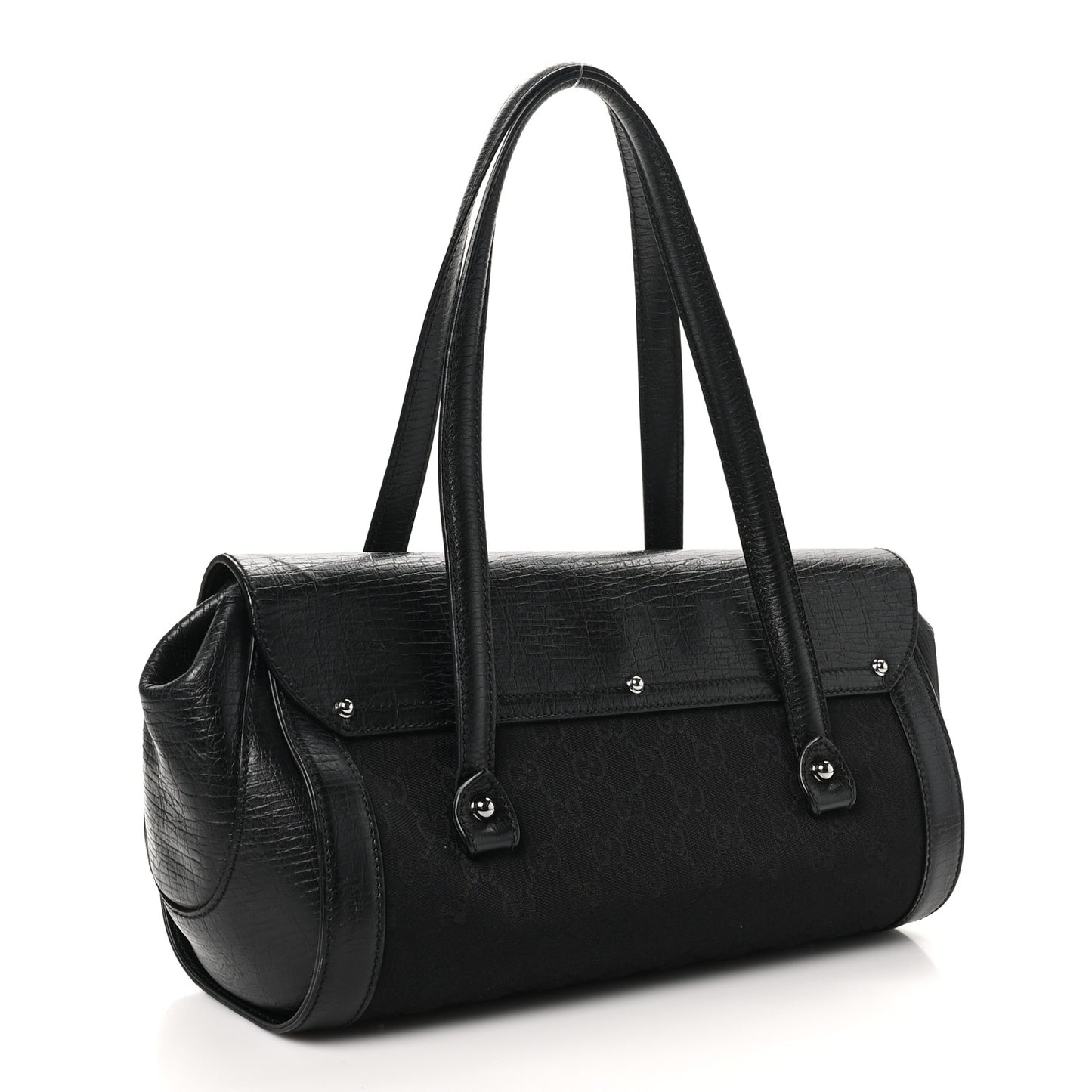 Monogram Bamboo Bullet Bag Black