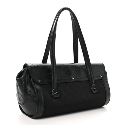 Gucci Monogram Bamboo Bullet Bag Black 3 of 10