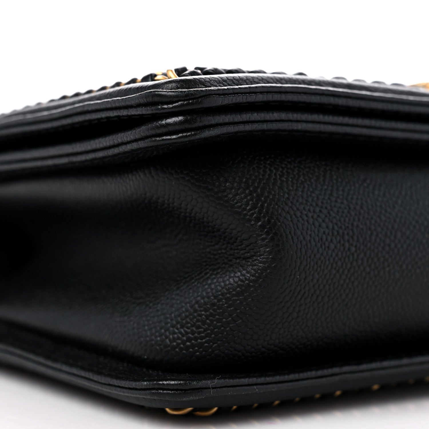 Chanel Caviar Quilted Medium Chain Around Boy Flap Black 8 of 10