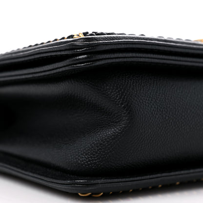 Chanel Caviar Quilted Medium Chain Around Boy Flap Black 8 of 10