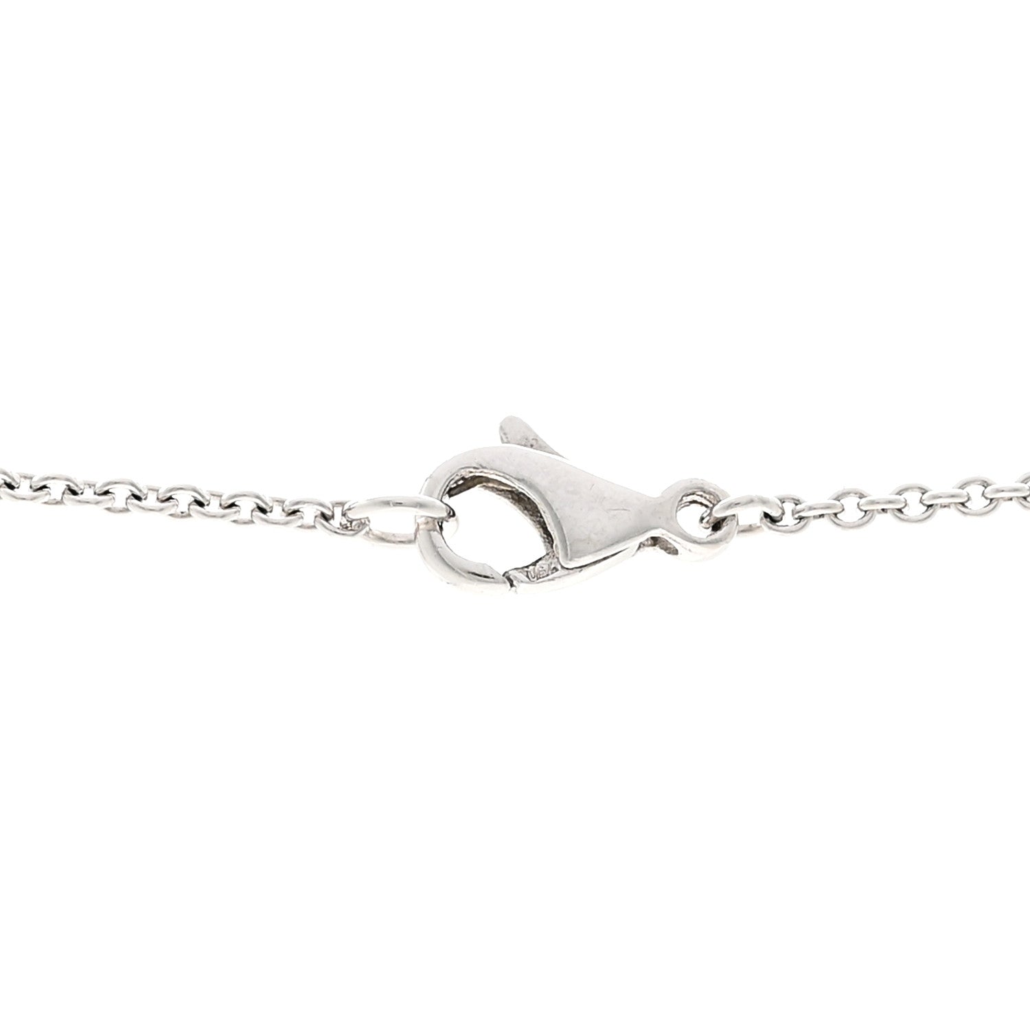 Louis Vuitton 18K White Gold Diamond Small Coeur Heart Pendant Necklace 4 of 6