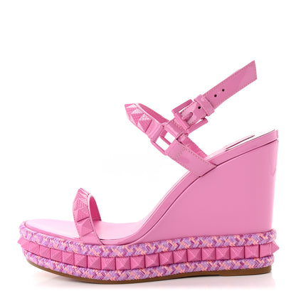 Christian Louboutin Pyraclou 110 Platform Sandals 38 Pink 1 of 10