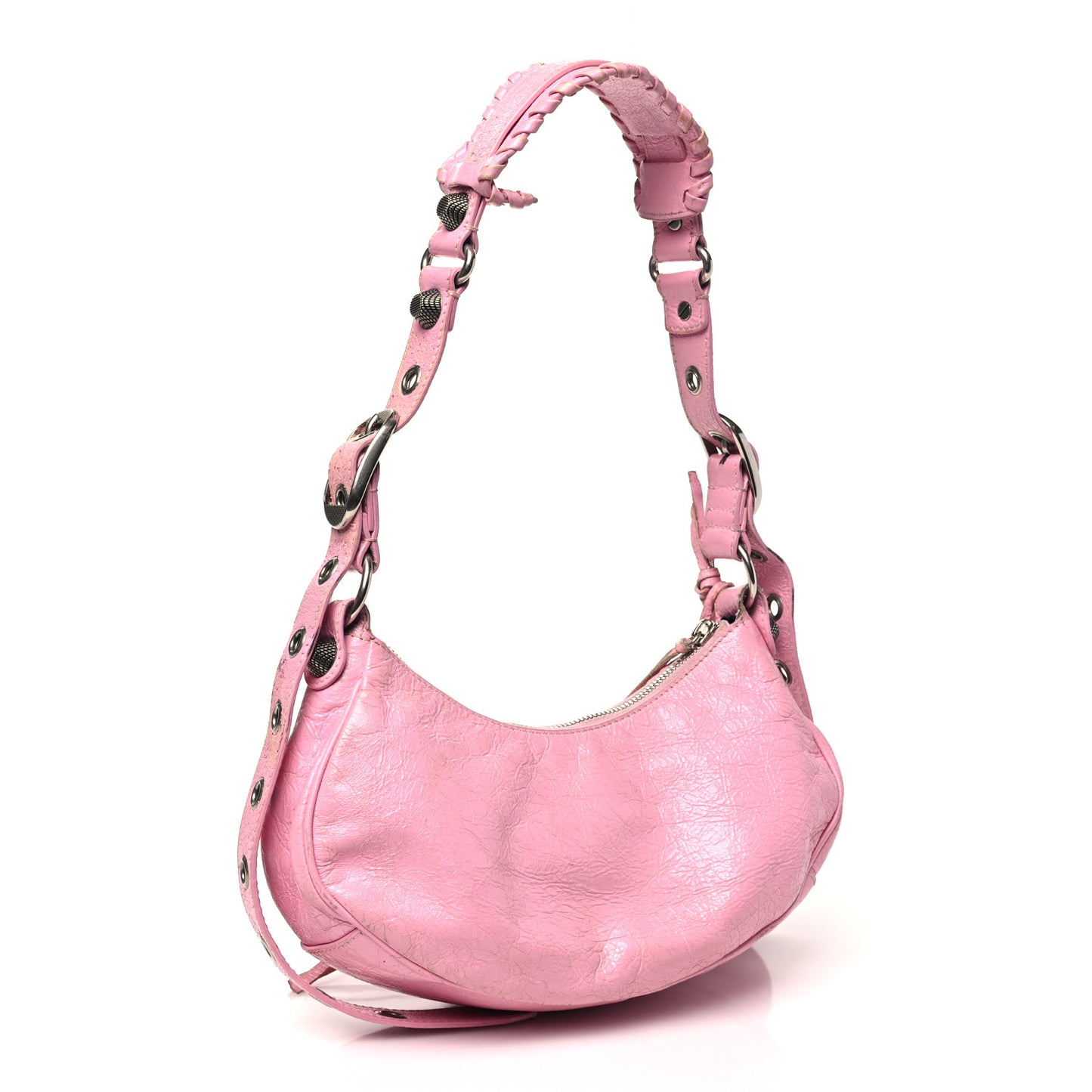 Agneau Arena Le Cagole Shoulder Bag XS Candy Pink