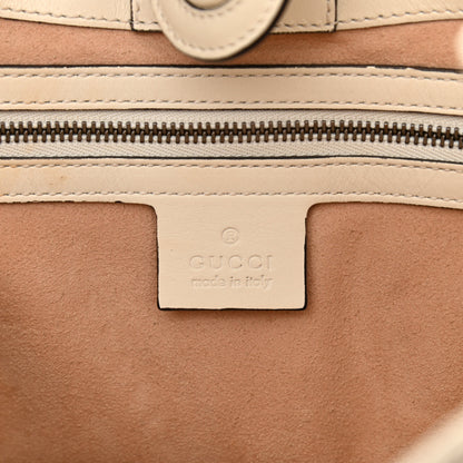 Gucci Calfskin Matelasse Medium GG Marmont Shoulder Tote Bag White 6 of 10