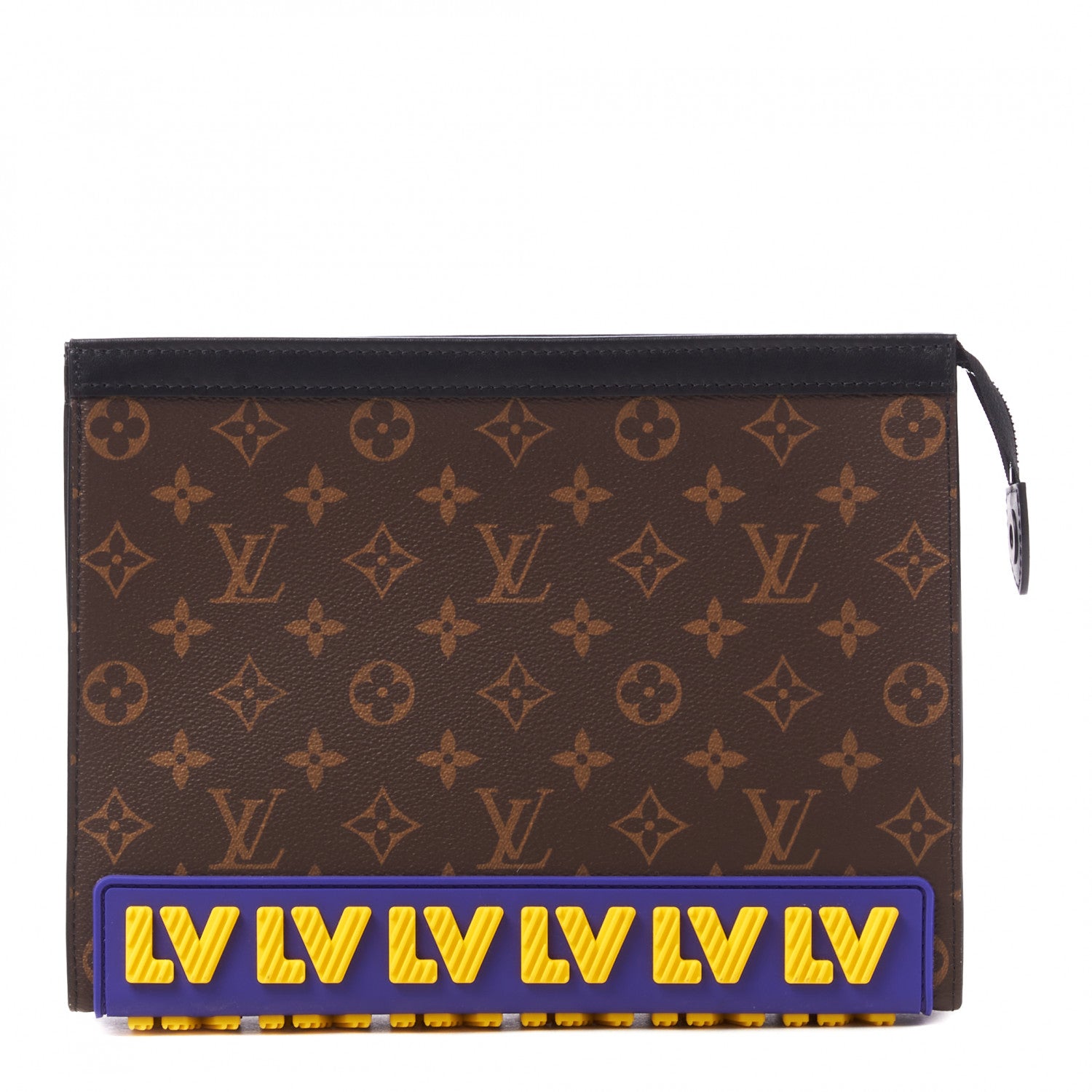 Louis Vuitton Monogram LV Rubber Pochette Voyage MM 1 of 7