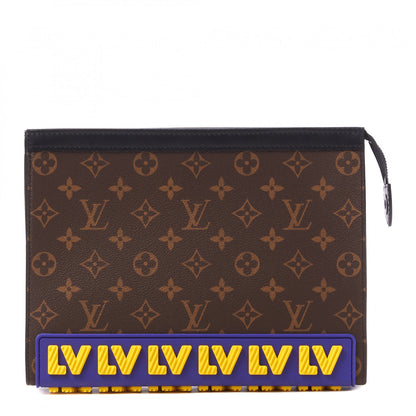 Louis Vuitton Monogram LV Rubber Pochette Voyage MM 1 of 7