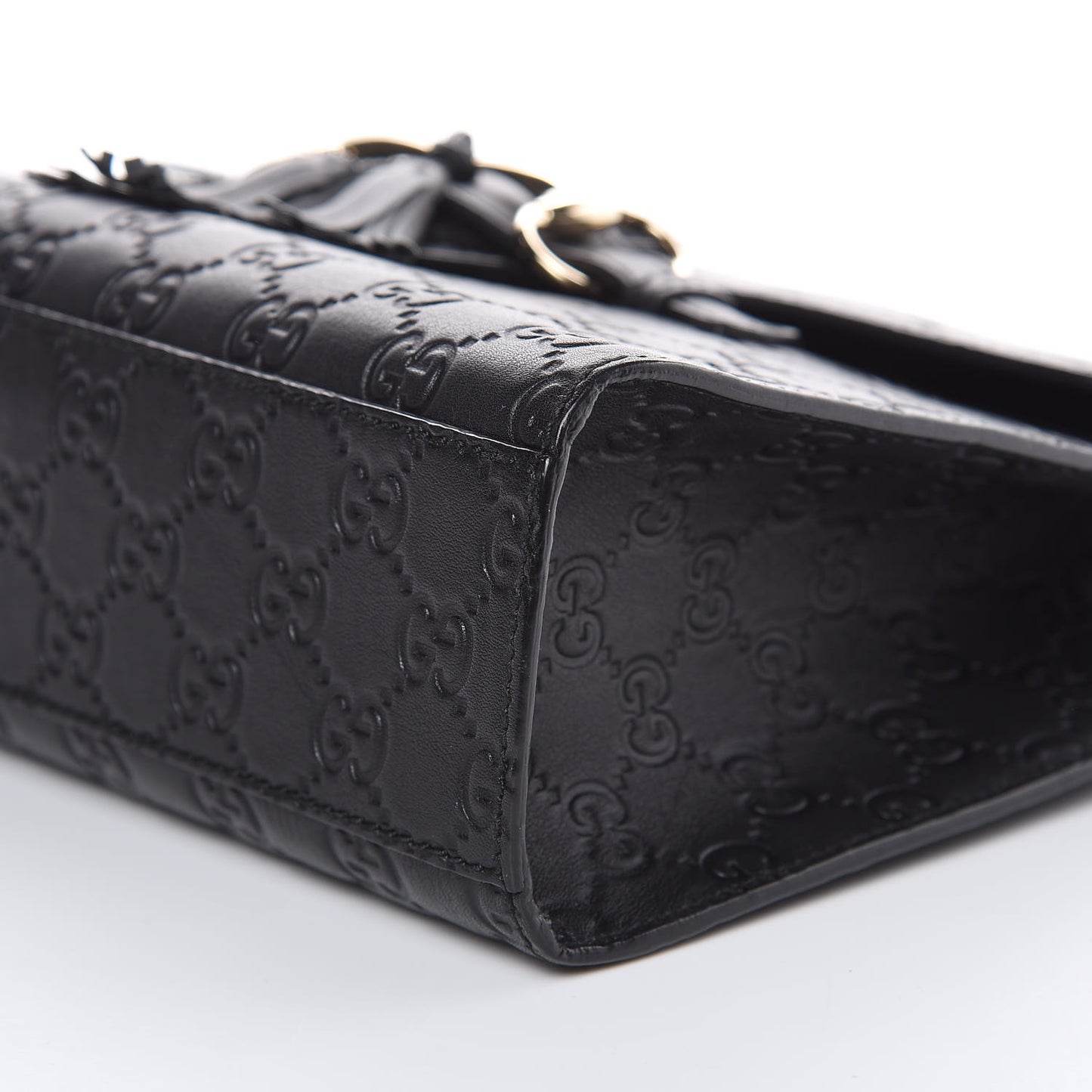 Guccissima Medium Emily Chain Shoulder Bag Black