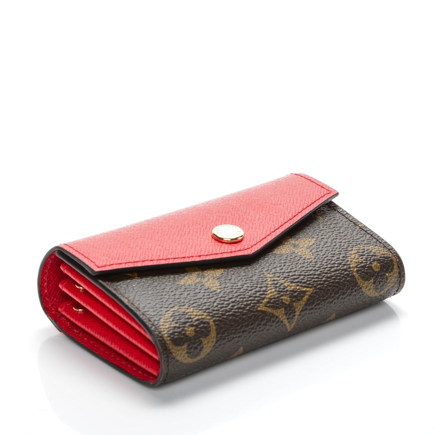 Monogram Sarah Multicartes Coquelicot