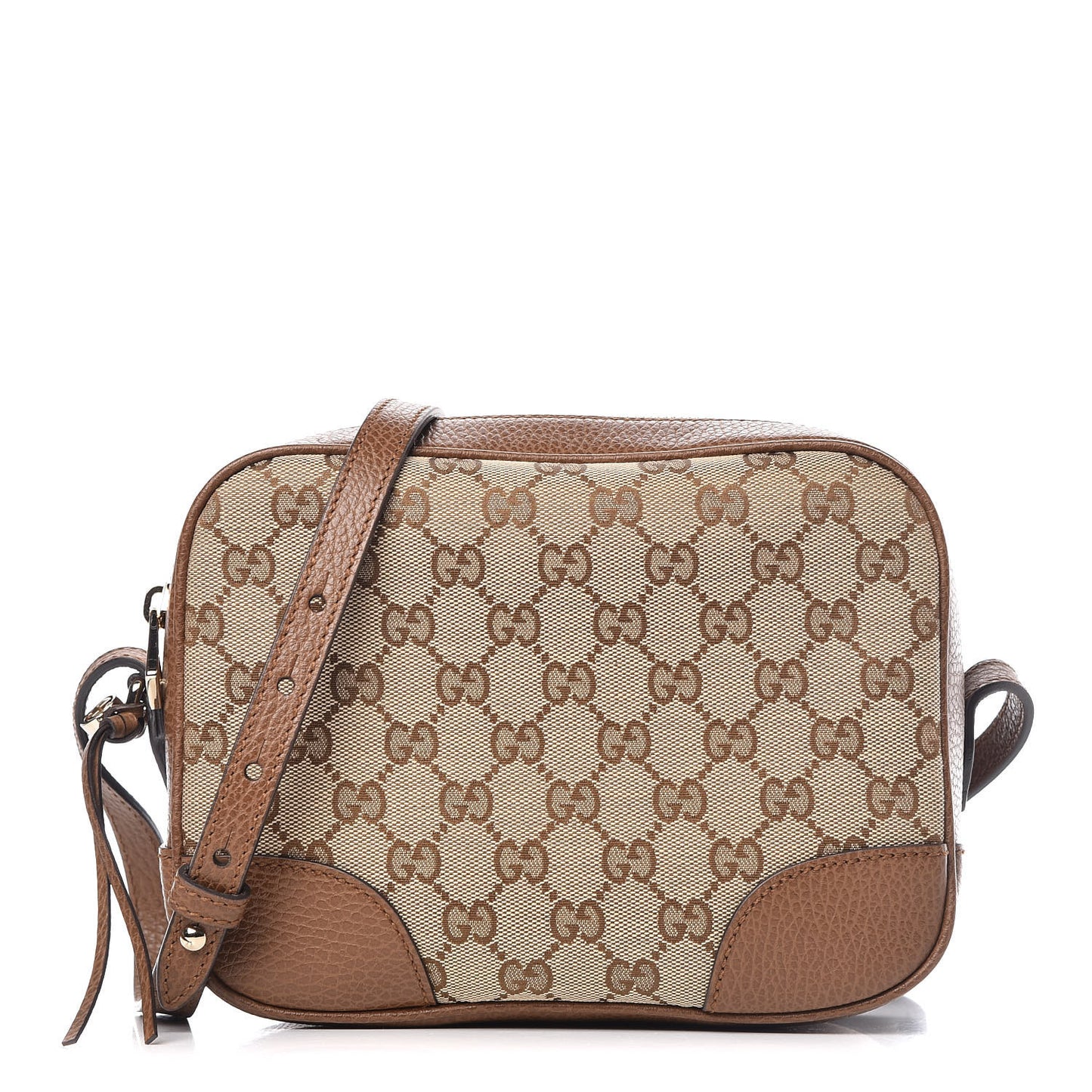 Monogram Mini Bree Messenger Bag Beige Tabacco