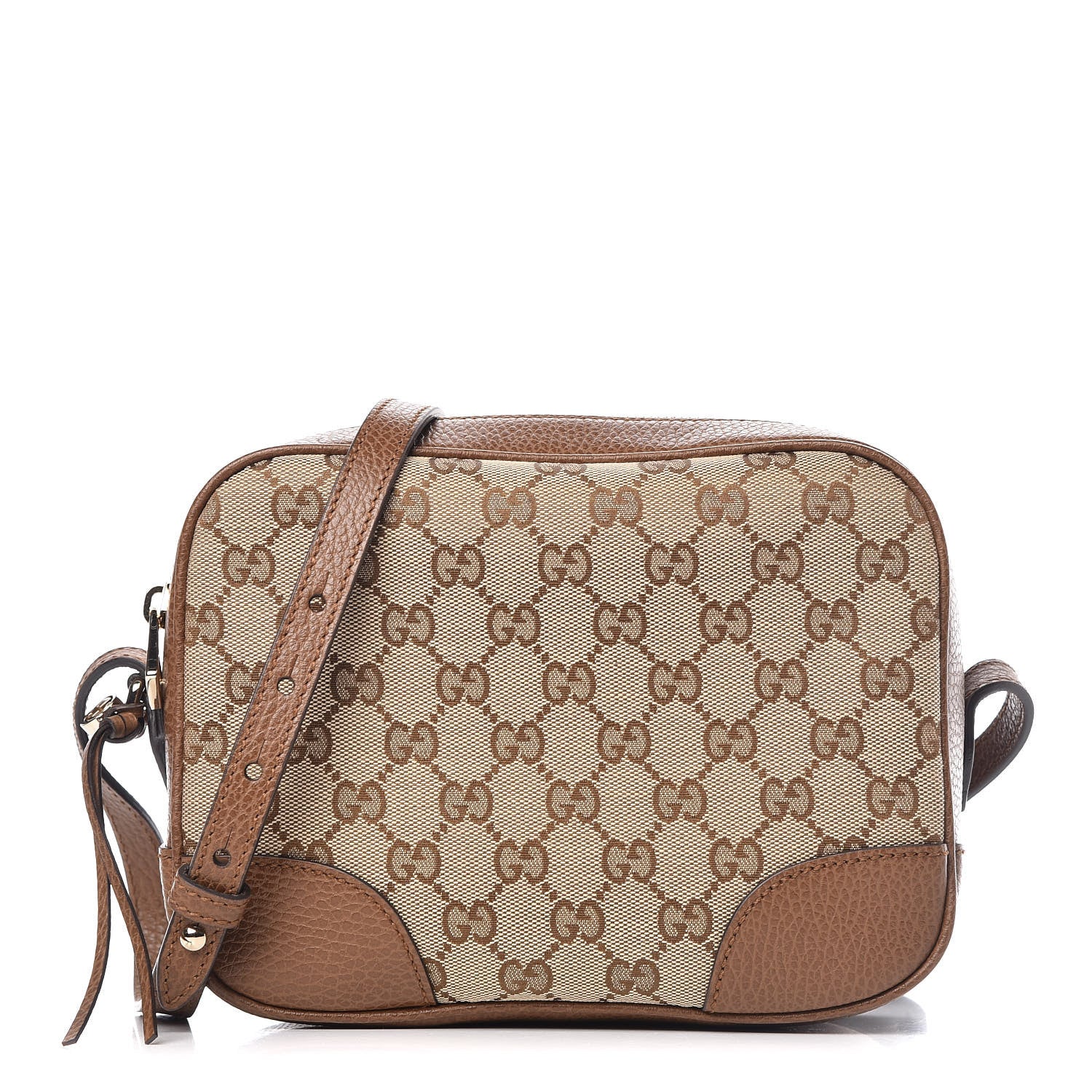 Gucci Monogram Mini Bree Messenger Bag Beige Tabacco 1 of 9