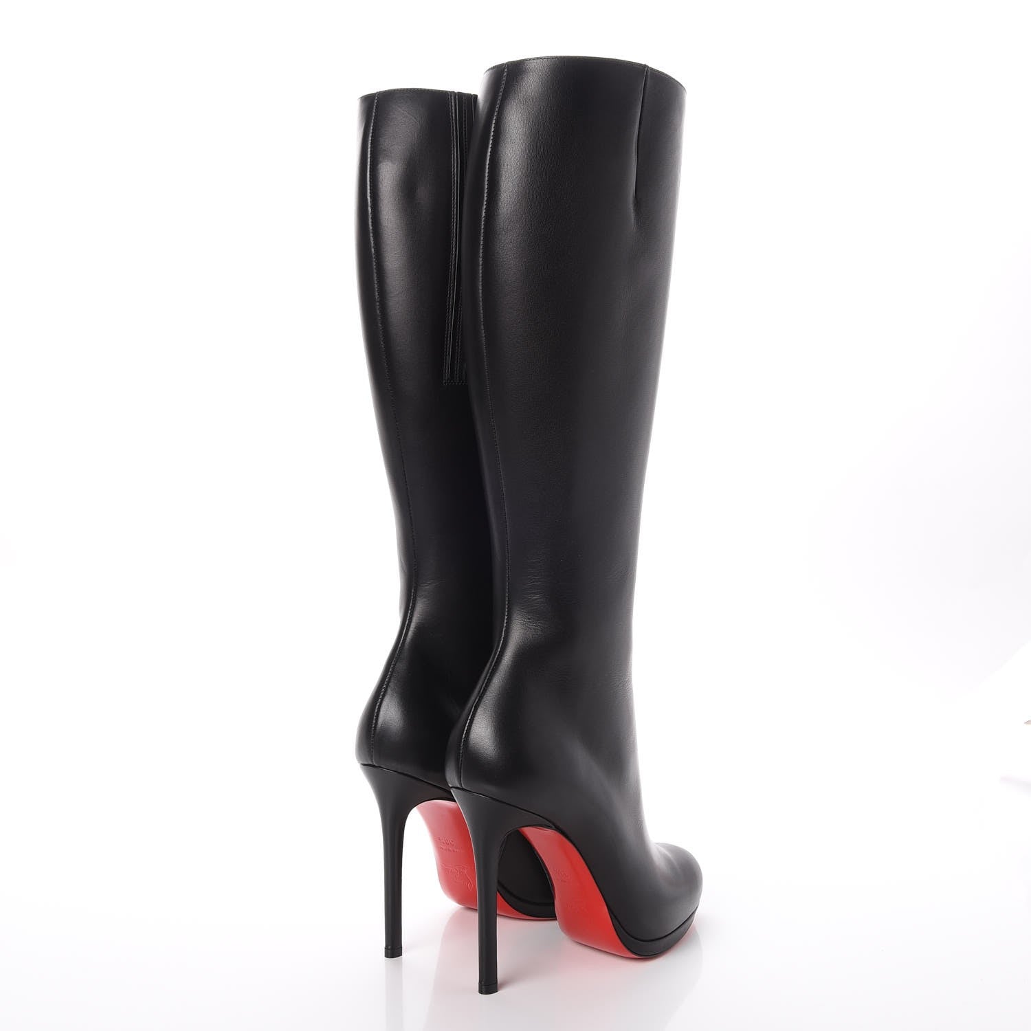 Christian Louboutin Calfskin Botalili 120 Tall Boots 38.5 Black 4 of 8