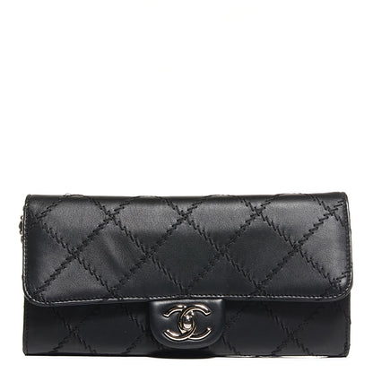 Chanel Calfskin Ultimate Stitch Clutch Flap Black 1 of 9