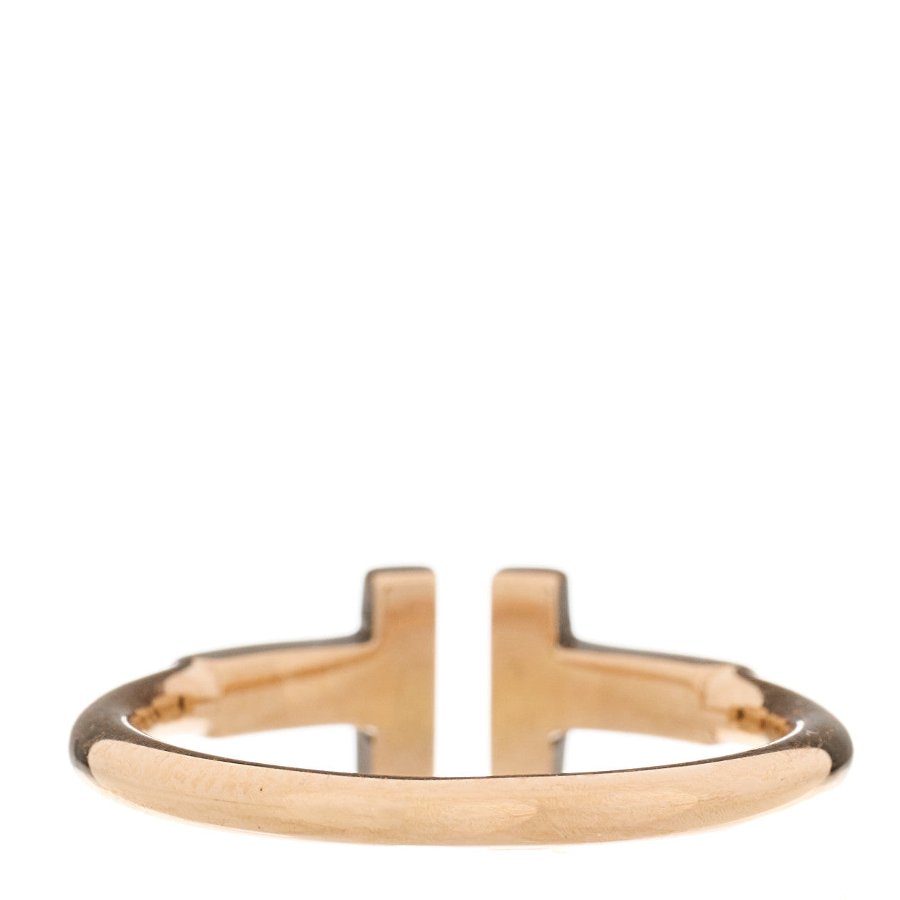 18K Rose Gold T Wire Ring 49 5