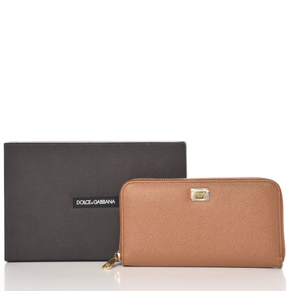 Dolce & Gabbana Dauphine Zip Around Wallet Caramello 8 of 8