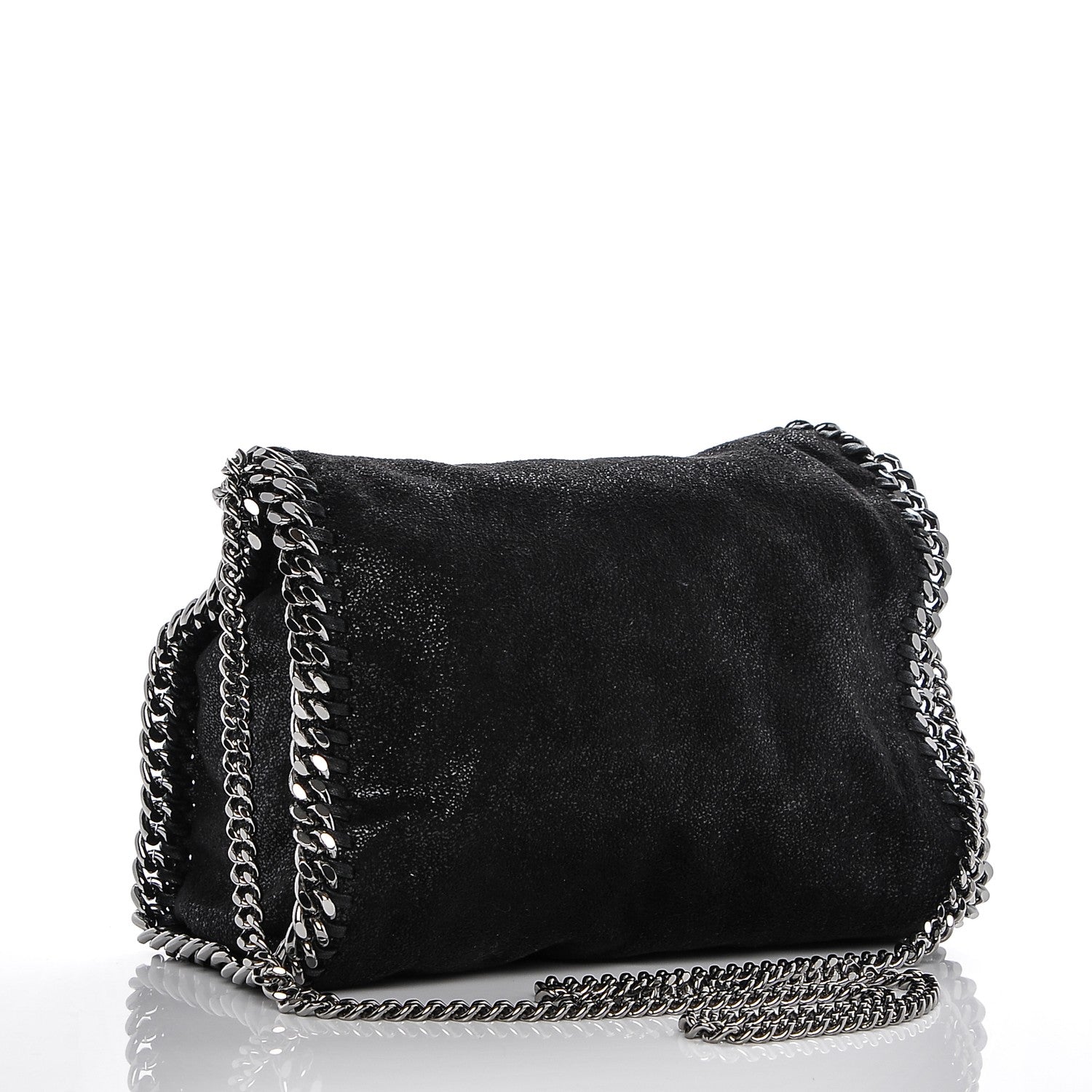 Stella McCartney Shaggy Deer Mini Falabella Tote Black 3 of 6