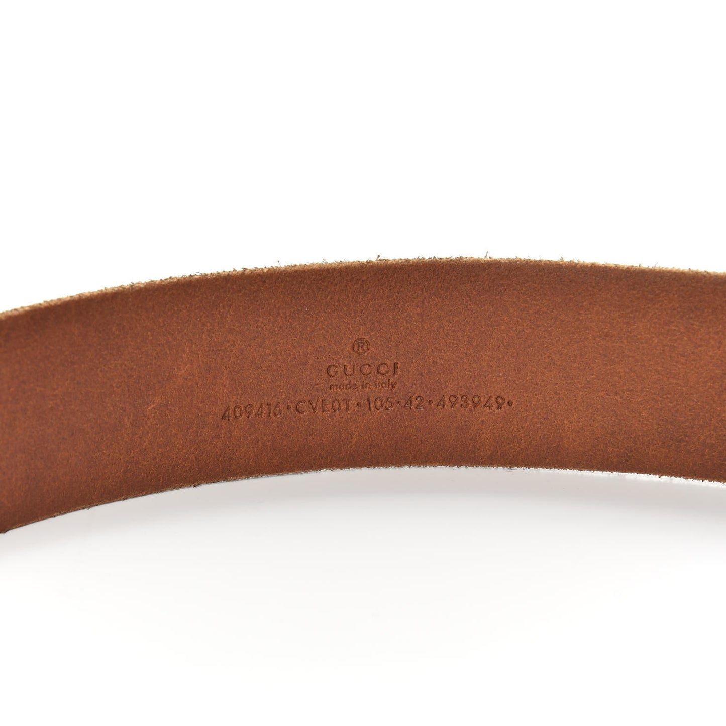 Faded Calfskin Double G 40mm Belt 105 42 Cuir