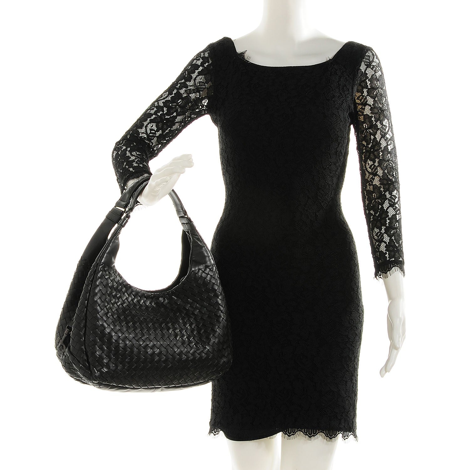 Bottega Veneta Nappa Intrecciato Medium Campana Nero Black 2 of 8