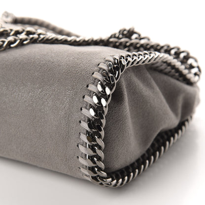 Stella McCartney Shaggy Deer Mini Falabella Fold Over Tote Light Grey 6 of 11