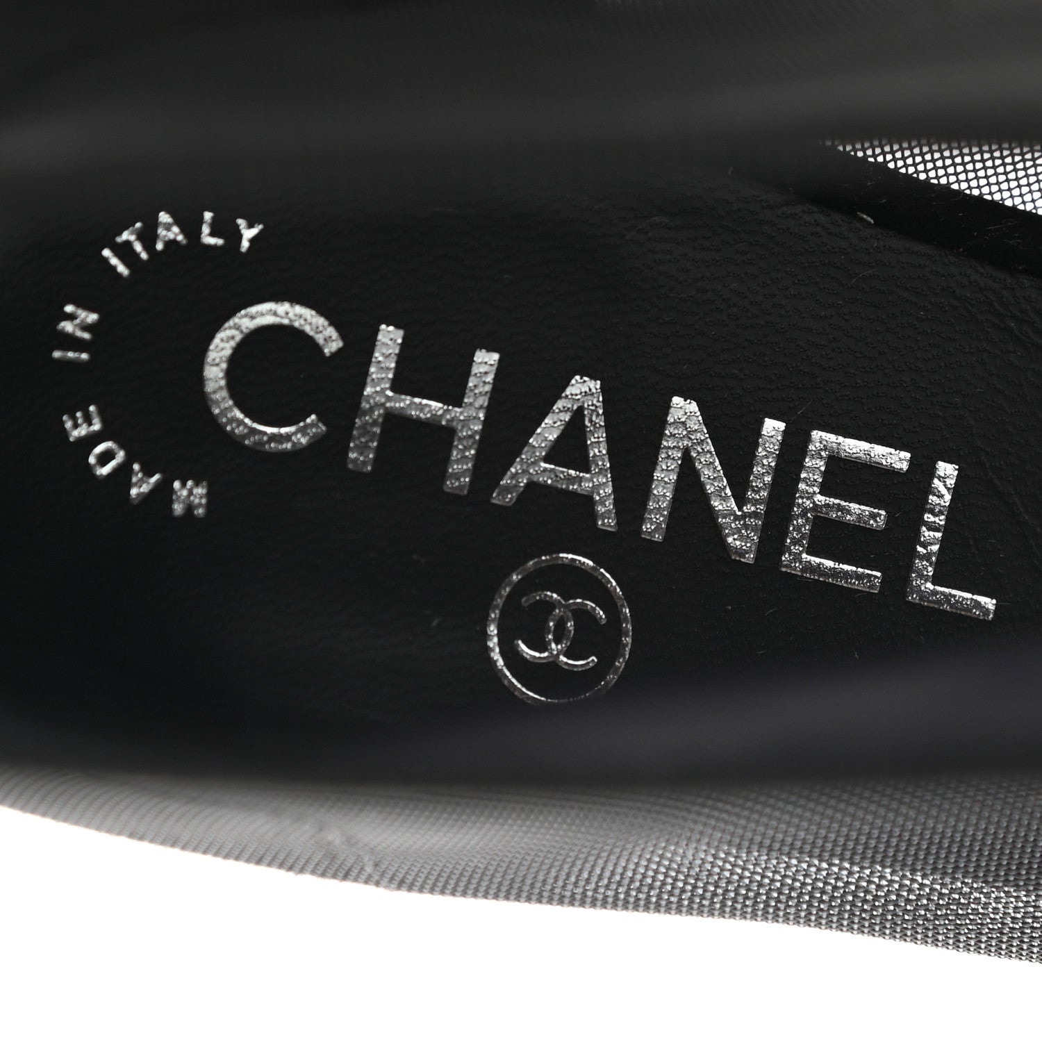 Chanel Mesh Suede Cap Toe Embellished Short Boots 38 Black 7 of 7