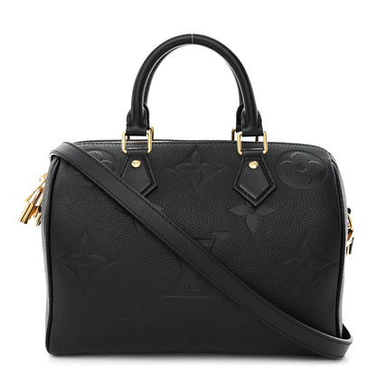Louis Vuitton Empreinte Monogram Giant Speedy Bandouliere 25 Black 1 of 10
