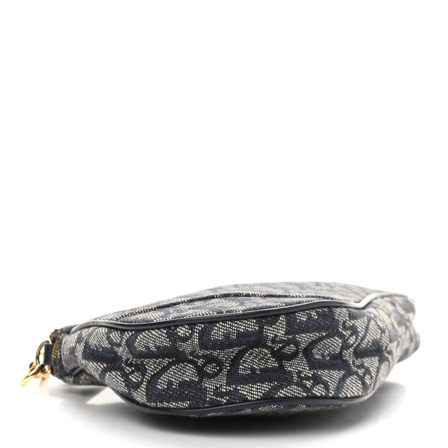 Christian Dior Monogram Mini Saddle Pochette Navy 4 of 14