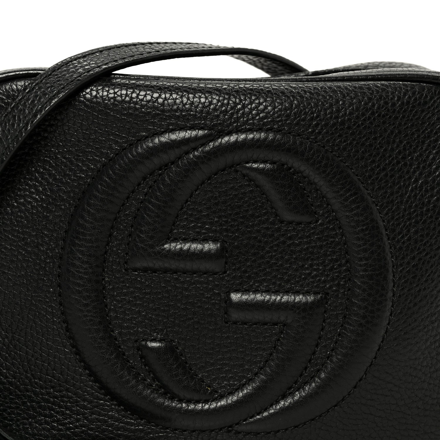 Gucci Pebbled Calfskin Small Soho Disco Bag Black 9 of 11
