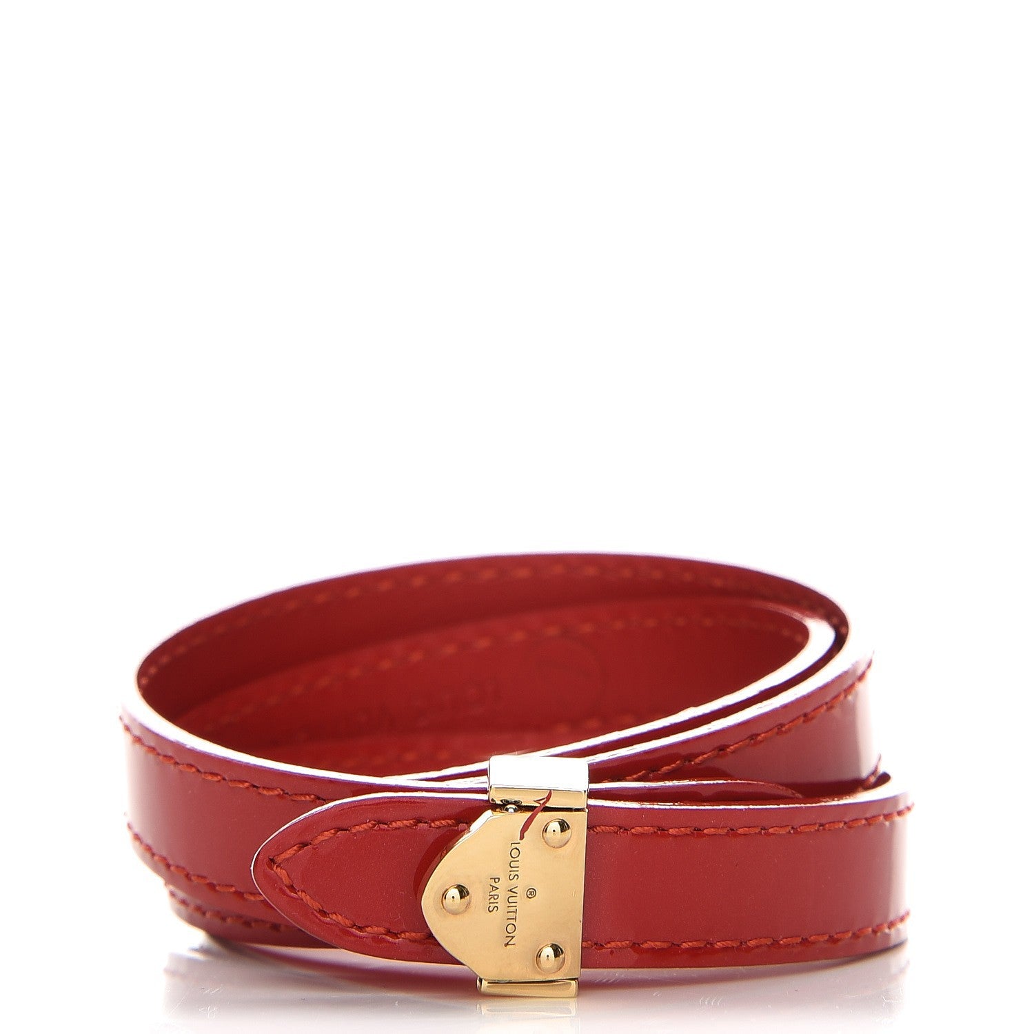Louis Vuitton Patent Box It Bracelet 17 Red 1 of 8
