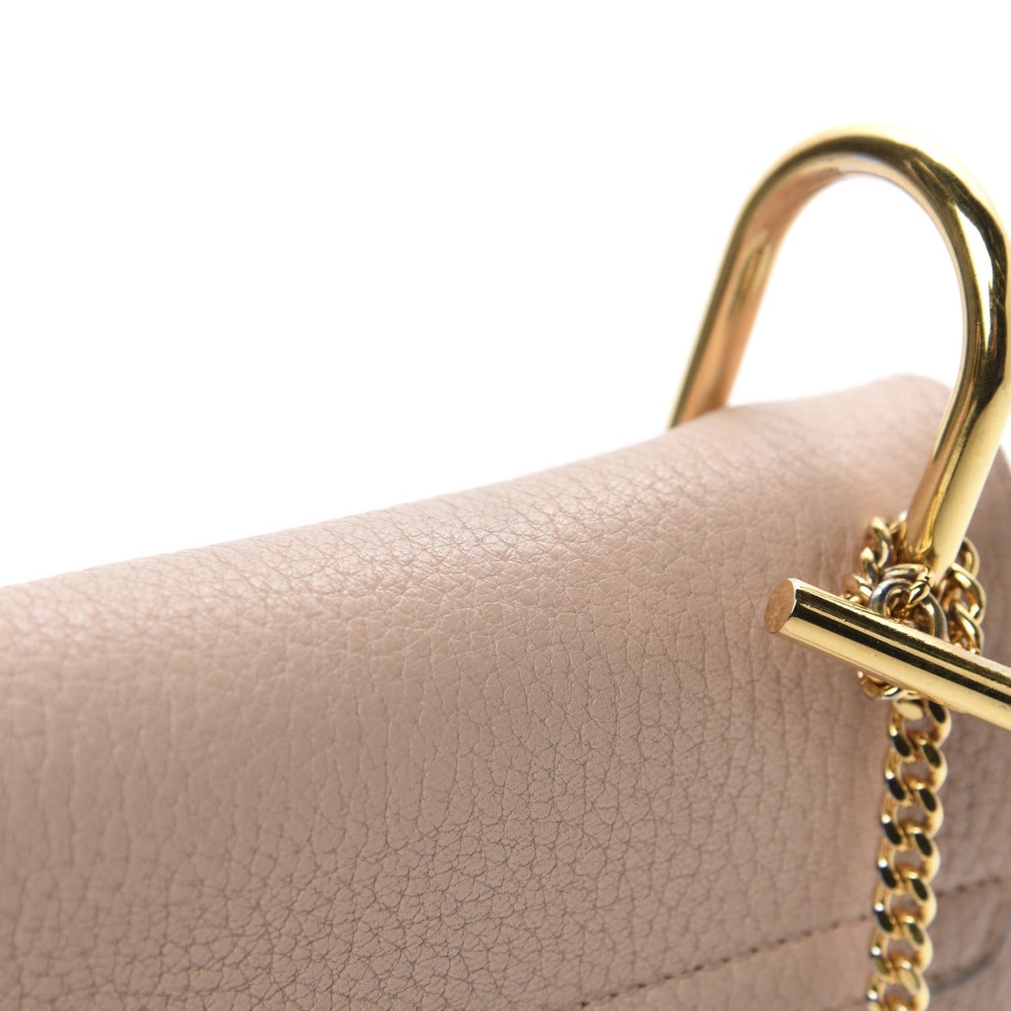 Grained Lambskin Drew Shoulder Bag Abstract White