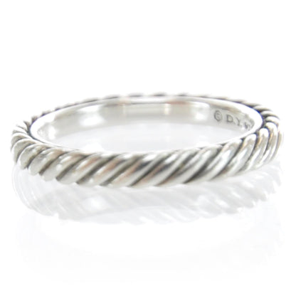David Yurman Sterling Silver Stackable Cable Ring 6 3 of 5
