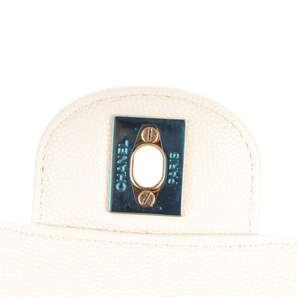 Chanel Caviar Quilted Mini Rectangular Flap White 6 of 8