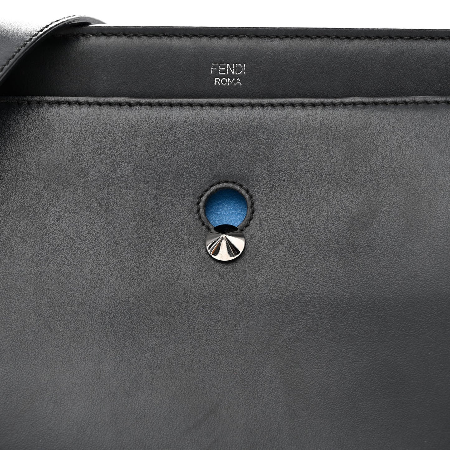 Vitello Baltico Dolce DotCom Satchel Black Blue Royal