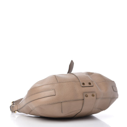 Burberry Calfskin Medium Bartow Hobo Bag Beige 4 of 12
