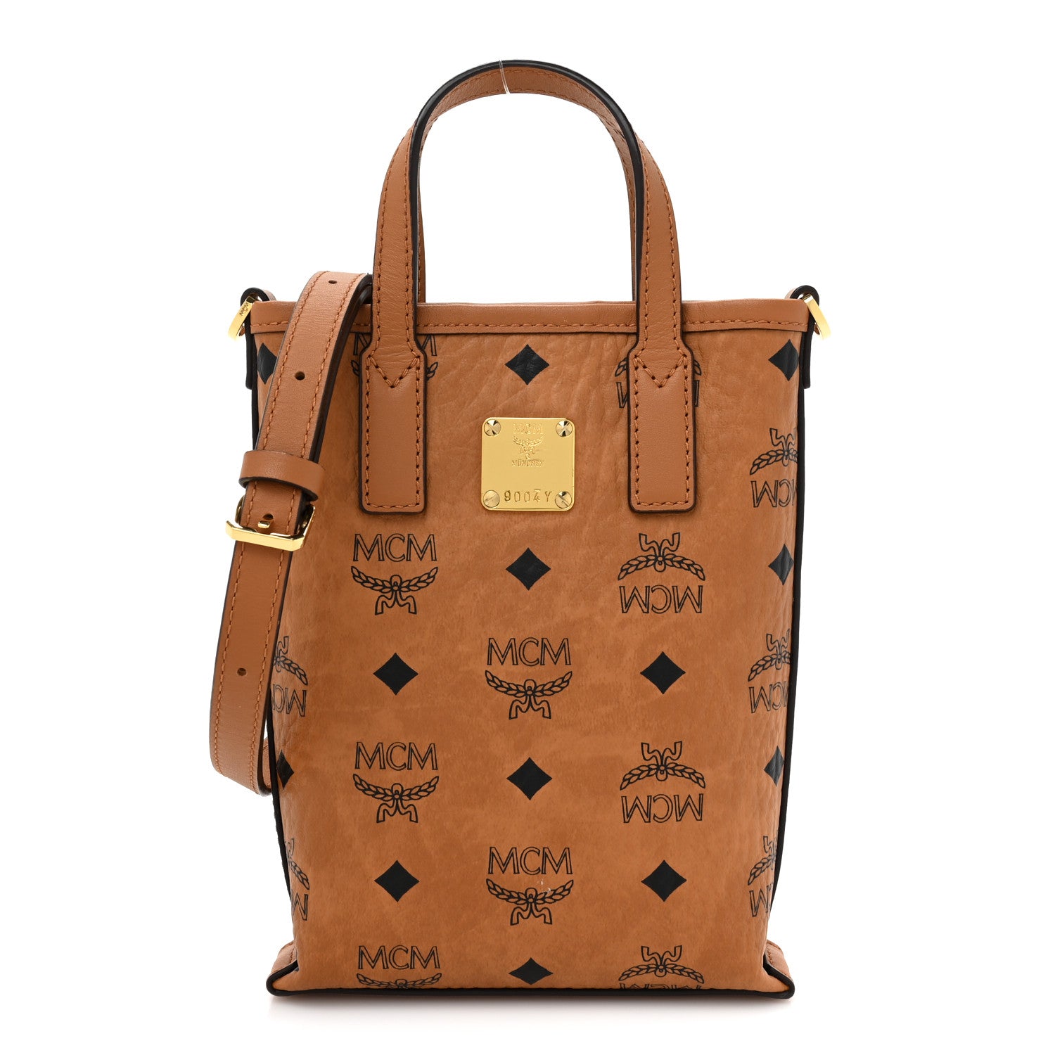 MCM Visetos X-Mini Aren Tote Cognac 1 of 9