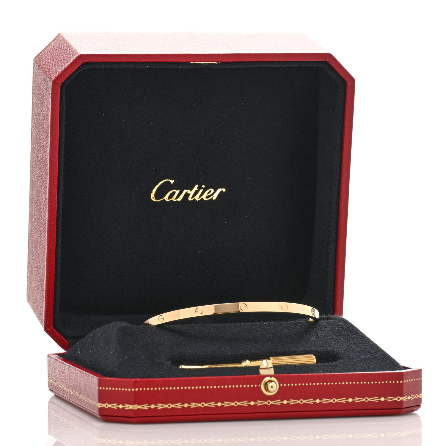 Cartier 18K Yellow Gold Small LOVE Bracelet 19 5 of 5