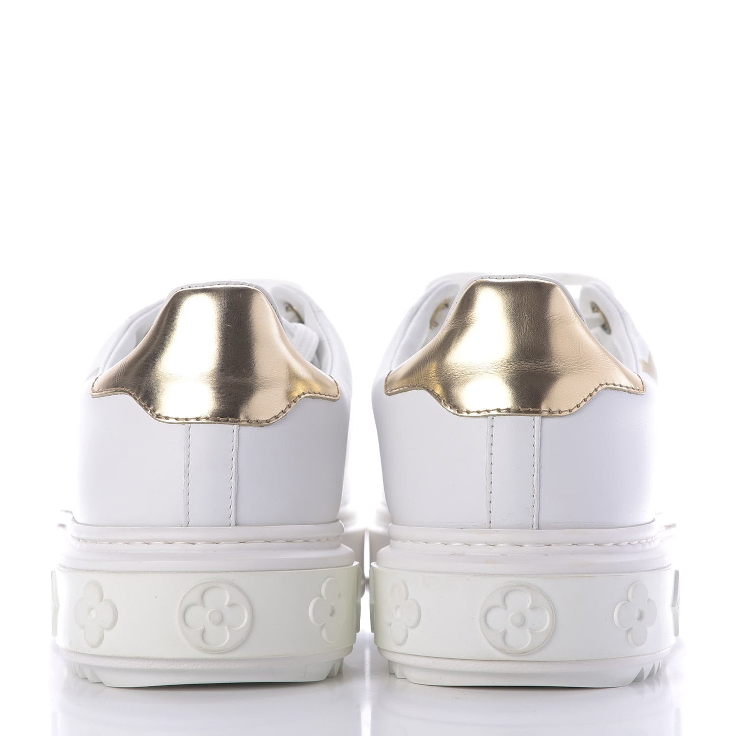 Calfskin Time Out Sneakers 41 White