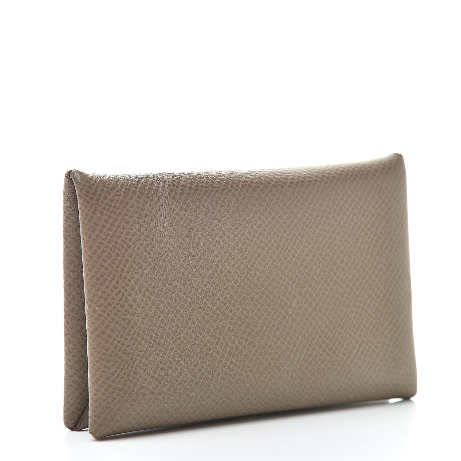 Hermes Epsom Calvi Card Case Etoupe 3 of 8