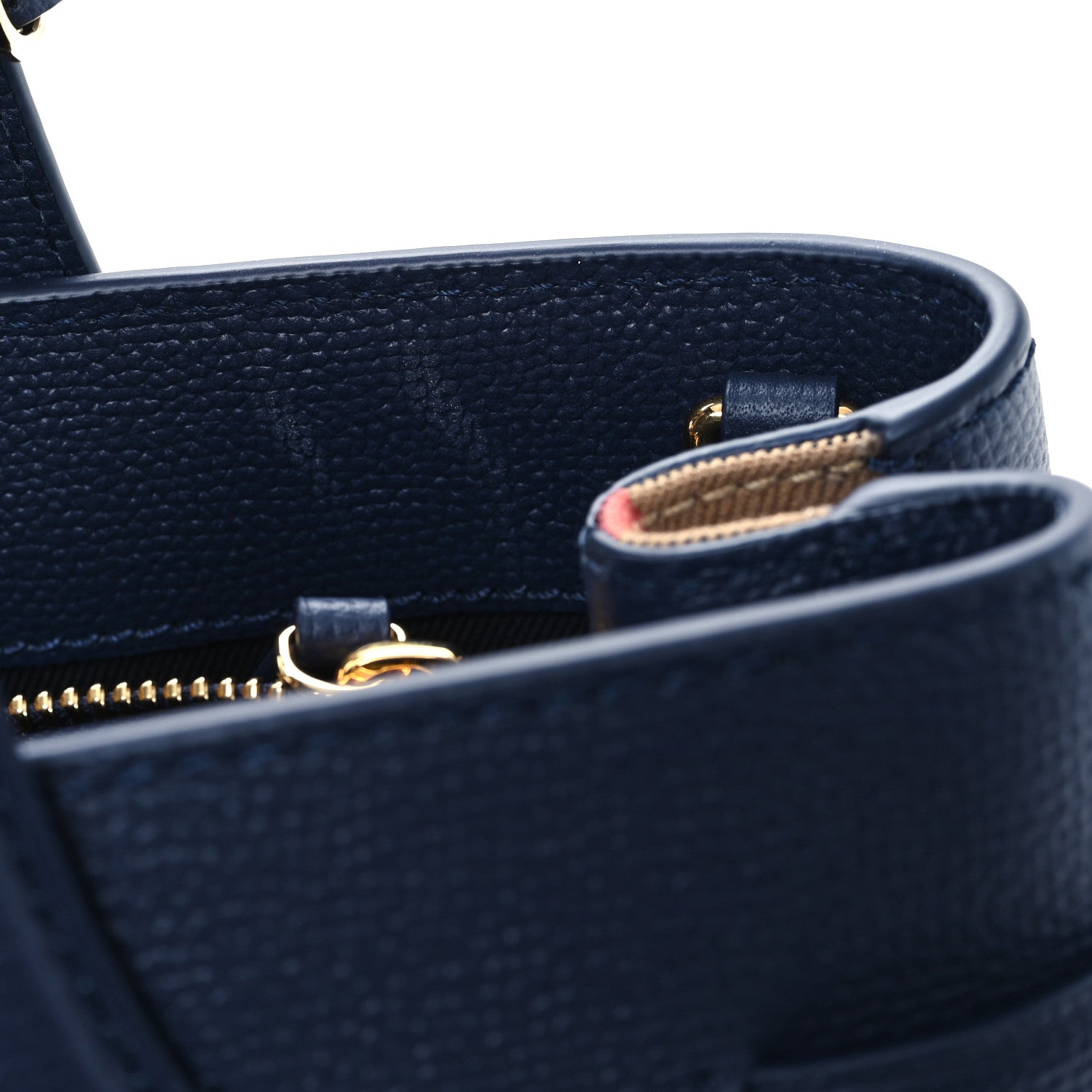 Burberry Derby Calfskin Vintage Check Medium Banner Tote Regency Blue 13 of 13