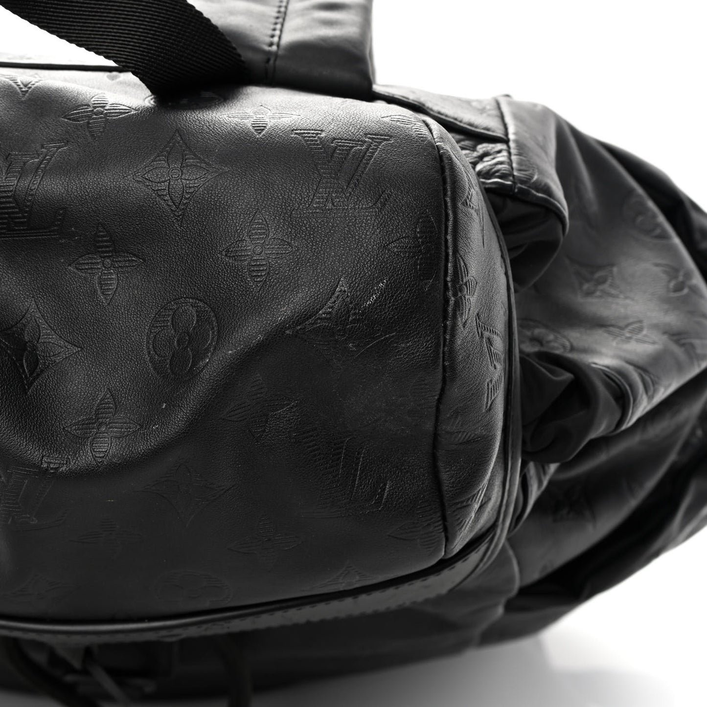 Calfskin Monogram Shadow Discovery Backpack Black
