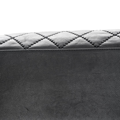 Chanel Calfskin Quilted Large Retro Chain Tote Black 13 of 18