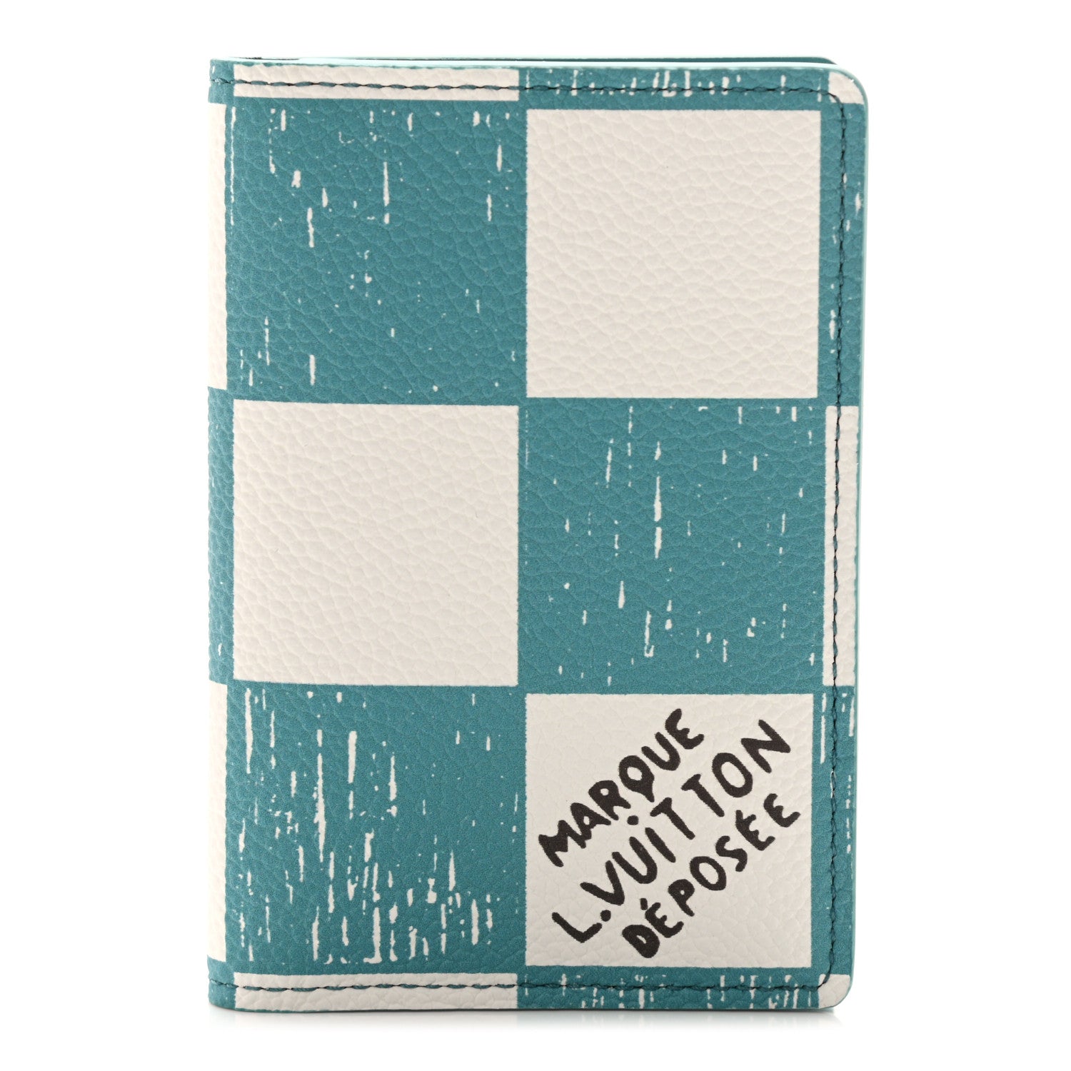 Louis Vuitton Damier Checkerboard Pocket Organizer Teal 1 of 6