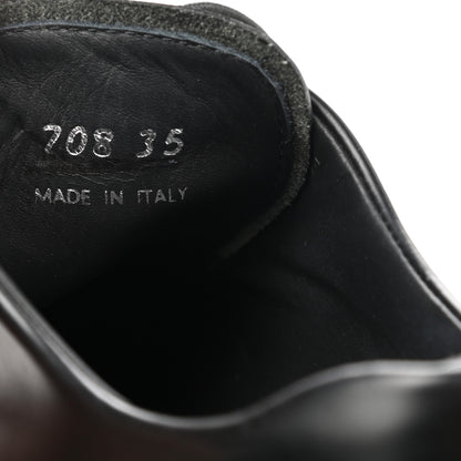 Prada Spazzolato Rois Monolith 55mm Derby Loafers 35 Black 8 of 9